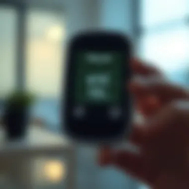 Diagram showing glucose monitoring importance