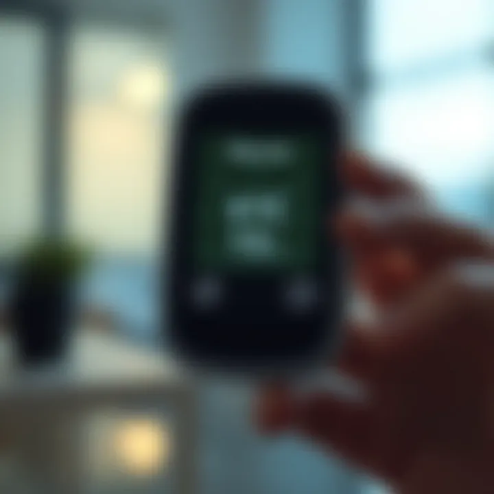 Diagram showing glucose monitoring importance