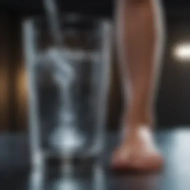 Importance of Hydration and Electrolyte Balance A glass of water with electrolytes for hydration