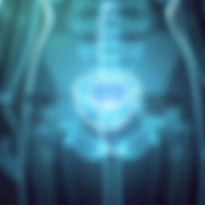 Graphical depiction of age-related changes in bladder capacity