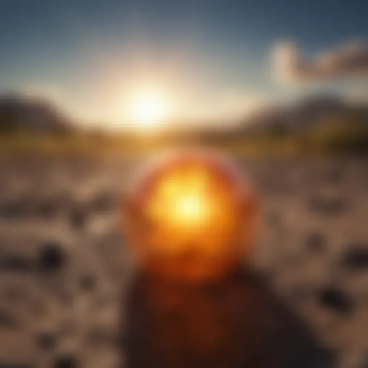 Visual representation of the environmental impact of solar energy