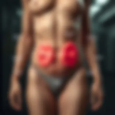 Diagram explaining the biological factors contributing to waist fat