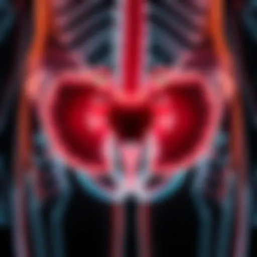 Illustration depicting the anatomy of the bladder