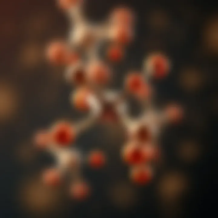 Molecular Structure of Caffeine Illustration showing caffeine's molecular structure