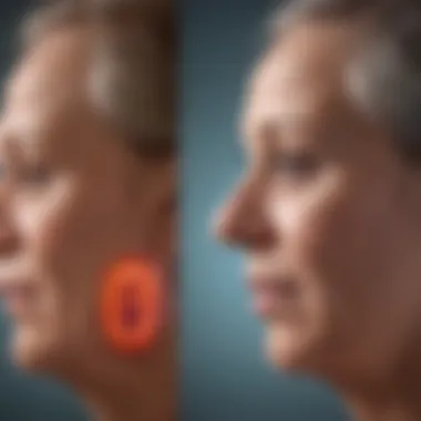 Chart illustrating the progression of rheumatoid arthritis symptoms