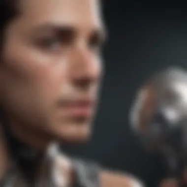 The Journey of Prosthetic Innovations An artistic representation of the evolution of prosthetic technology