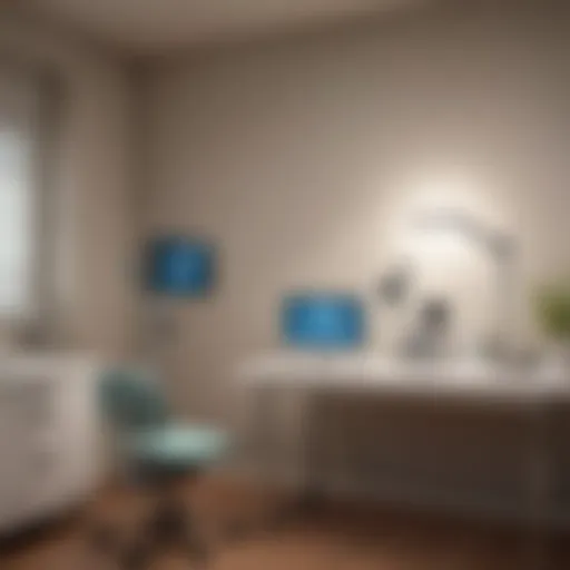 A physician's office with a dermatoscope