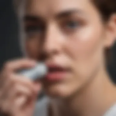 Patient Utilizing Cromolyn Inhaler Patient using cromolyn inhaler