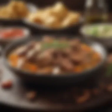 Culinary Presentation of Chicken Liver Dish Culinary presentation of chicken liver dish
