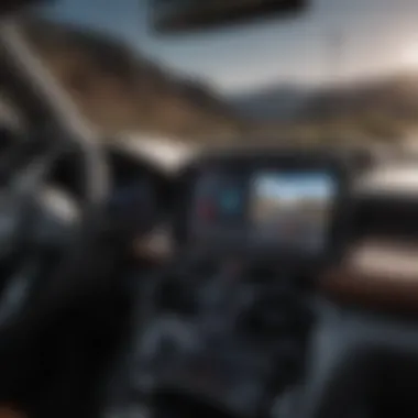 Cutting-edge Technology in SUVs A dashboard view highlighting advanced technology in an SUV