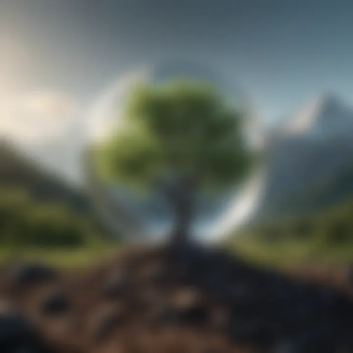 Infographic detailing policy frameworks for carbon reduction