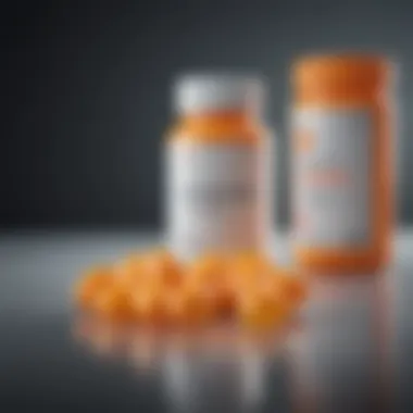 A bottle of vitamin C tablets