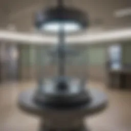 Interior view of the Duke Stroke Center showcasing advanced medical technology.