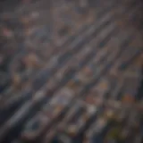 Aerial view of East Liberty showcasing urban development