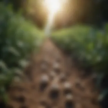 Cultivating Garlic: A Path to Health A serene landscape highlighting garlic cultivation