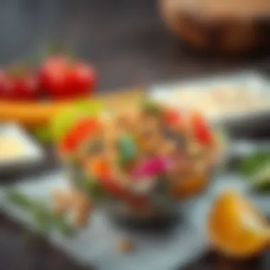 Nutritious Horse Gram Salad A vibrant bowl of horse gram salad featuring fresh vegetables and herbs.