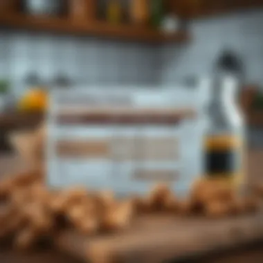 Nutritional Profile of Horse Gram A detailed view of the nutritional information of horse gram on a wooden table.