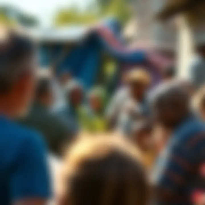 A vibrant community gathering in a Blue Zone, demonstrating strong social connections and communal activities.