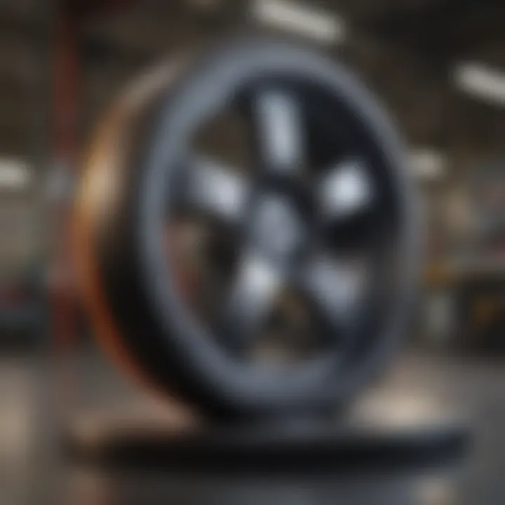 Innovative machinery used in the manufacturing of bonded wheels, emphasizing technological advancements.