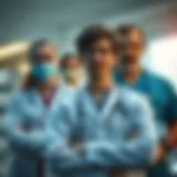 A visual representation of various internal medicine specializations.