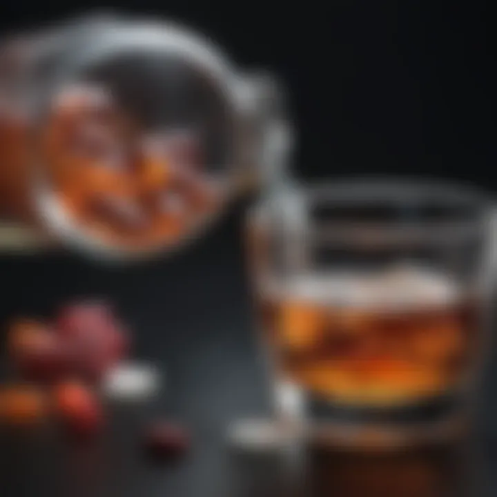 Graphical representation of medication efficacy in reducing alcohol cravings