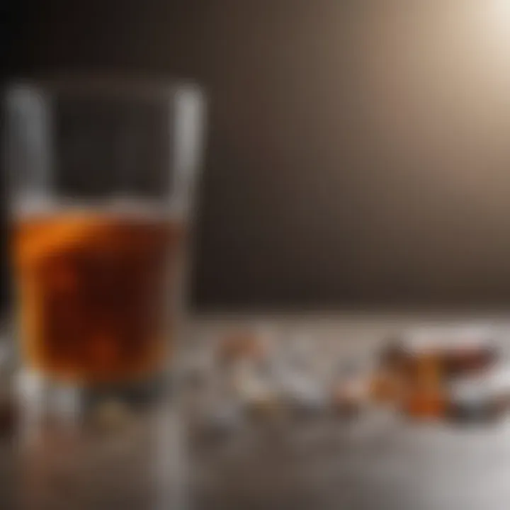 Infographic depicting side effects associated with alcohol craving medications