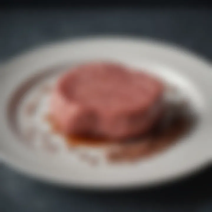 Innovative lab-grown meat product displayed on a plate