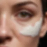 Hydrocortisone cream applied to skin