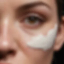 Hydrocortisone cream applied to skin