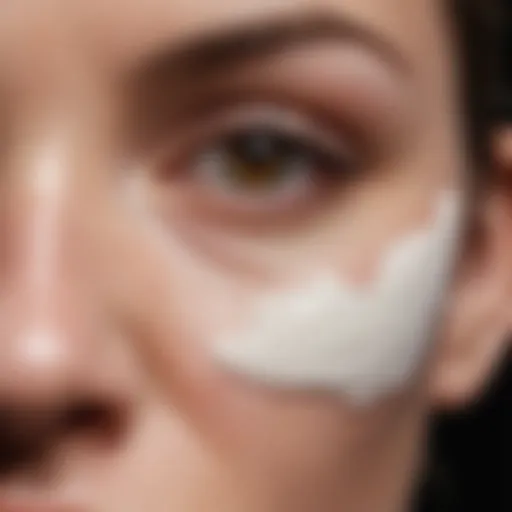Hydrocortisone cream applied to skin