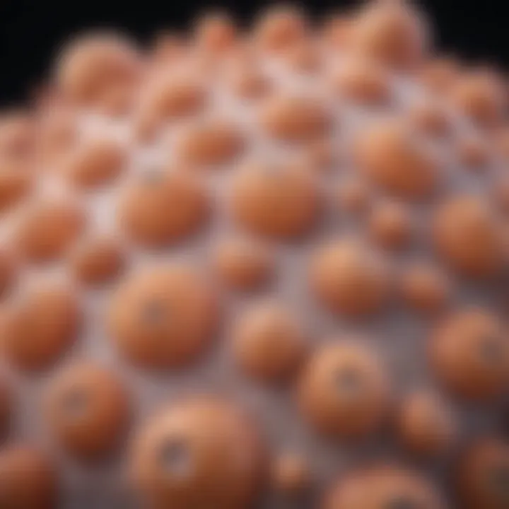 Microscopic view of molluscum contagiosum virus