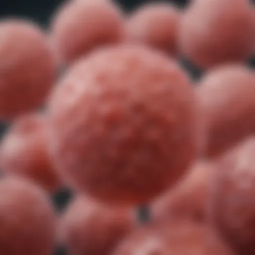 Morphological characteristics of Streptococcus pneumoniae highlighting its cocci shape.