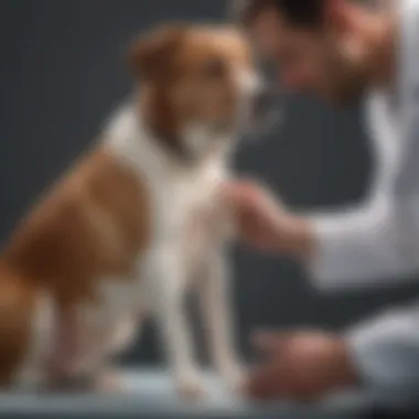 Expert Guidance on Joint Care A veterinarian examining a dog's joints, representing professional guidance on joint supplements.