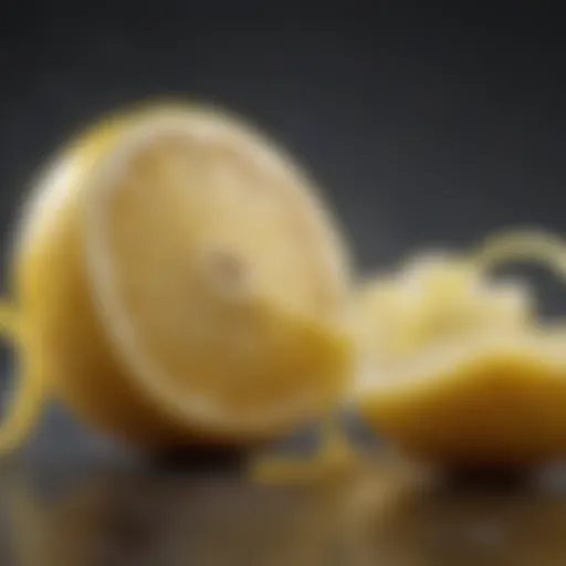 Nutritional profile of lemon peel highlighting vitamins and minerals