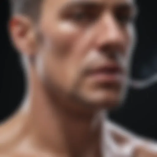 Visualization of respiratory system highlighting wheezing