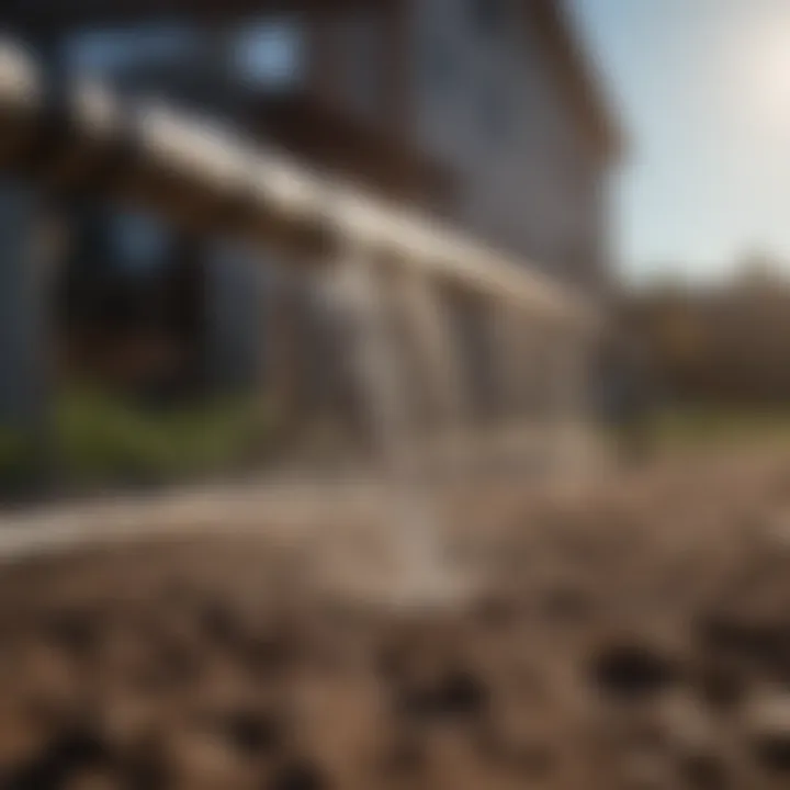 Illustration of a dry pipe sprinkler system demonstrating its mechanics.