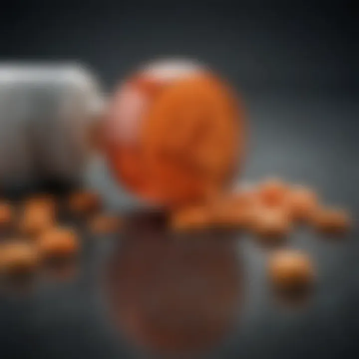 Visual representation of rare side effects associated with Adderall