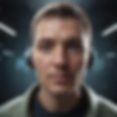 Artistic depiction of the future trajectory of voice recognition technology