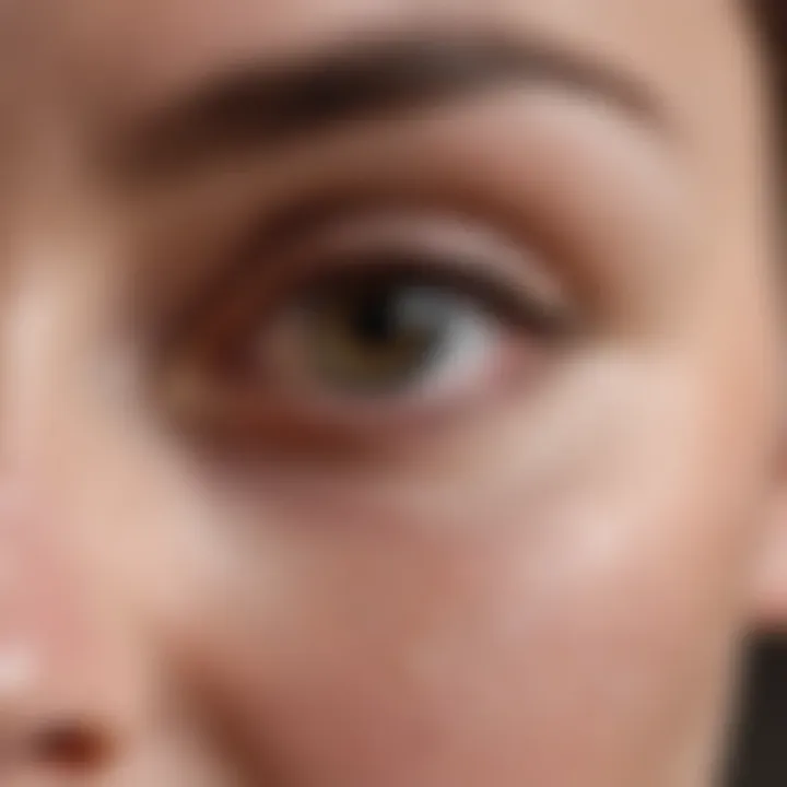 Visual chart showing potential side effects of eyelid relief ointments