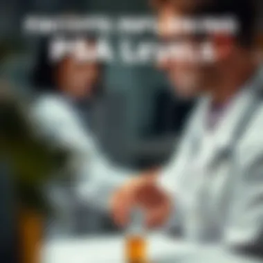 Infographic detailing factors affecting PSA levels