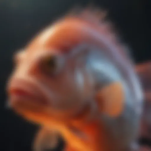 Detailed view of a fish panel highlighting genetic alterations