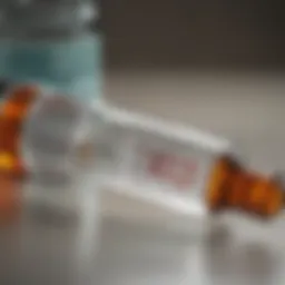 Vaccine vial with hepatitis B label