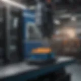 High speed injection molding machine in action