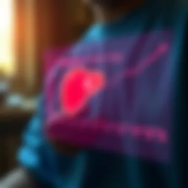 Graph showing cholesterol risk factors