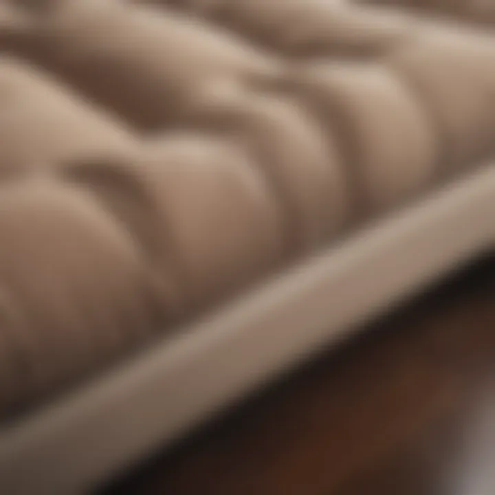 Close-up view highlighting the comfort features of the J Life Futon