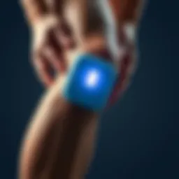 TENS unit pad placement on knee