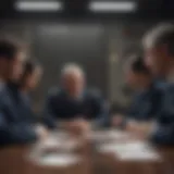 A leader strategizing during a crisis meeting