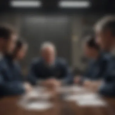 A leader strategizing during a crisis meeting