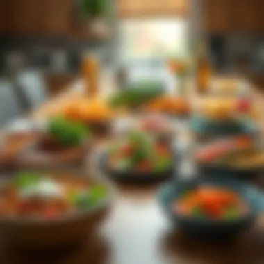 Structured Low-FODMAP Meal Planning A thoughtfully arranged meal plan featuring low-FODMAP dishes.