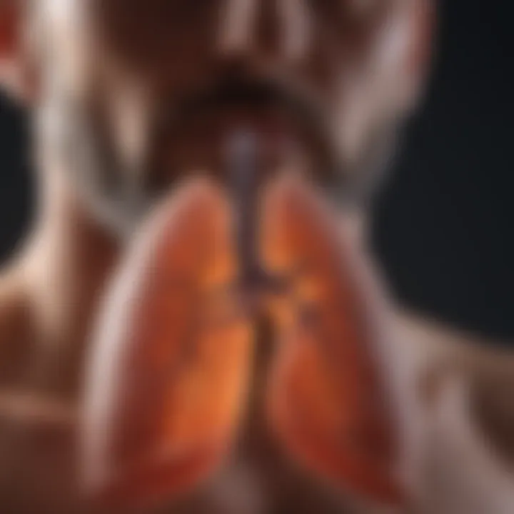 Visual infographic detailing scientific studies on lung supplements efficacy.